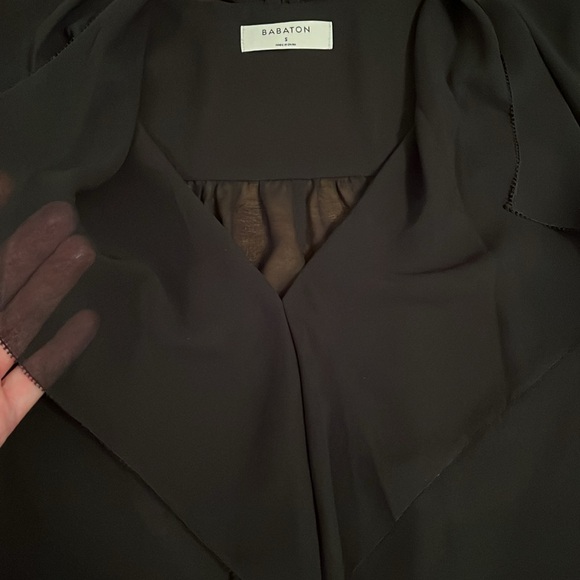 Babaton “Jax” black sheer blouse size small - Picture 4 of 6